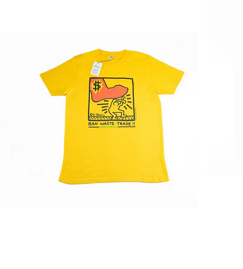 κίτρινο t-shirt ban waste
